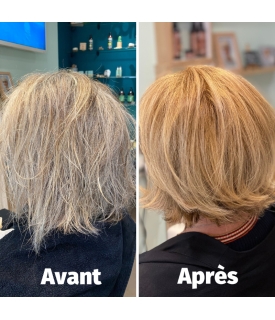Coloration végétale Blond nuancé de Brigitte - résultat