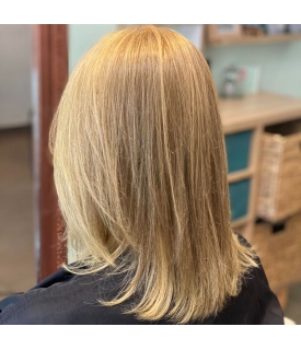 Coloration végétale Blond nuancé de Brigitte - résultat
