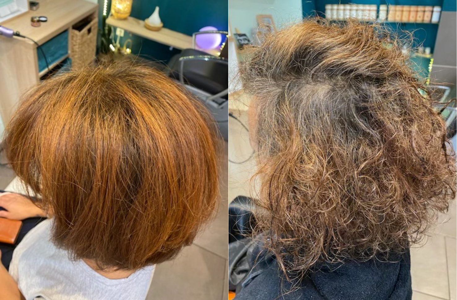 avant après racines grises coloration végétale