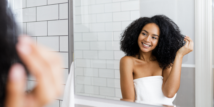 routine cheveux bouclés